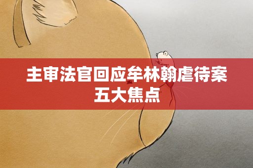 主审法官回应牟林翰虐待案五大焦点