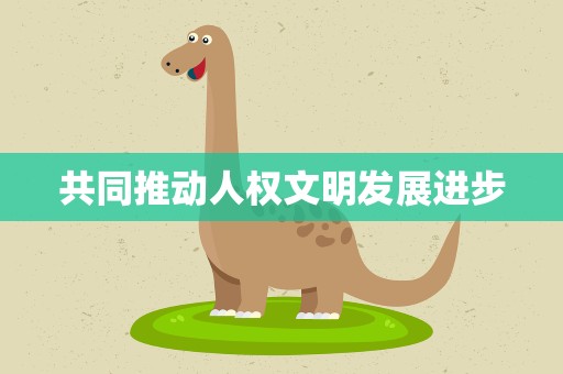共同推动人权文明发展进步