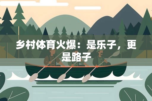 乡村体育火爆：是乐子，更是路子