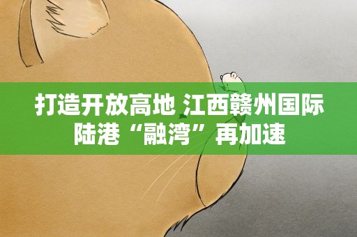 打造开放高地 江西赣州国际陆港“融湾”再加速