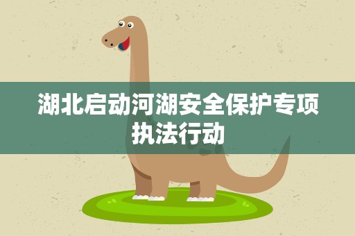 湖北启动河湖安全保护专项执法行动