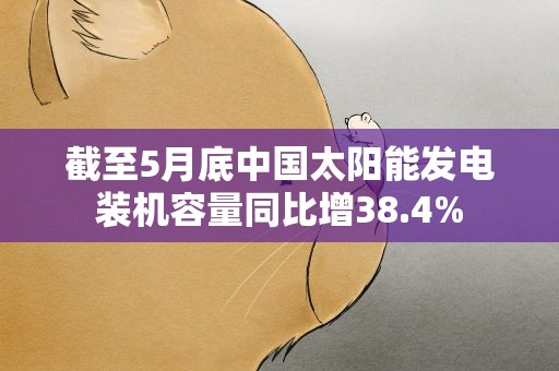截至5月底中国太阳能发电装机容量同比增38.4%