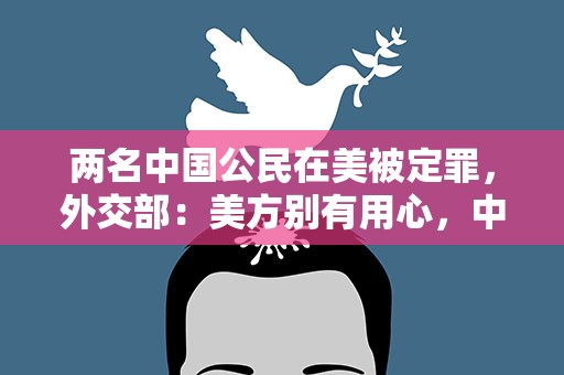 两名中国公民在美被定罪，外交部：美方别有用心，中方坚决反对