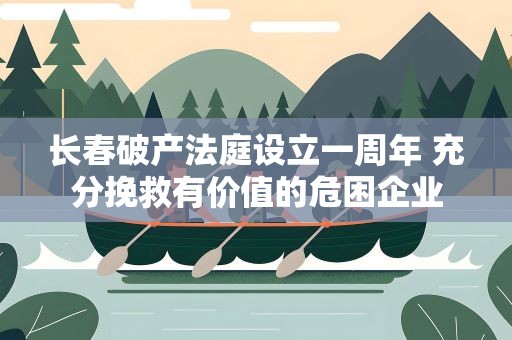 长春破产法庭设立一周年 充分挽救有价值的危困企业