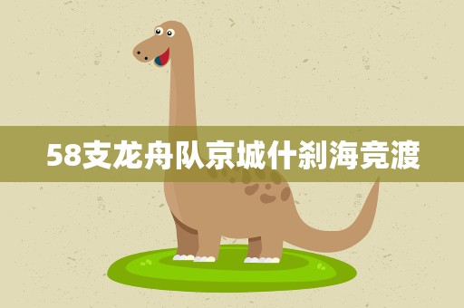 58支龙舟队京城什刹海竞渡