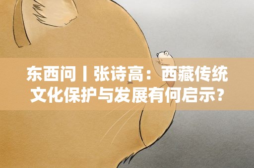 东西问丨张诗高：西藏传统文化保护与发展有何启示？