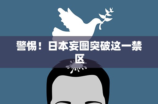 警惕！日本妄图突破这一禁区