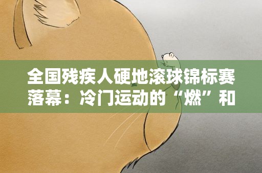 全国残疾人硬地滚球锦标赛落幕：冷门运动的“燃”和“暖”
