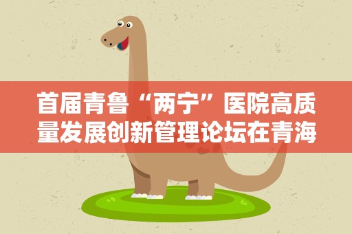 首届青鲁“两宁”医院高质量发展创新管理论坛在青海举行