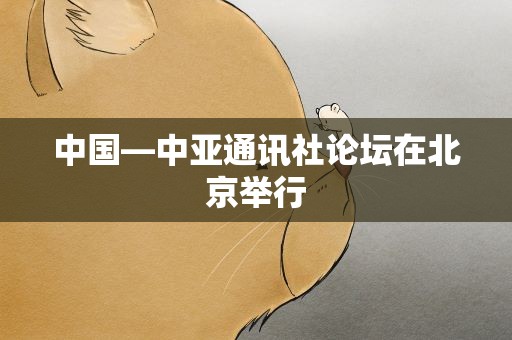 中国—中亚通讯社论坛在北京举行