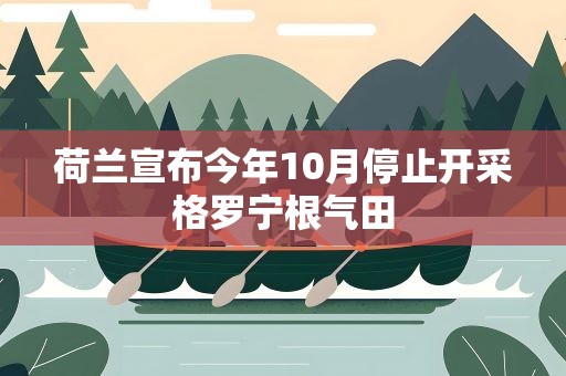 荷兰宣布今年10月停止开采格罗宁根气田