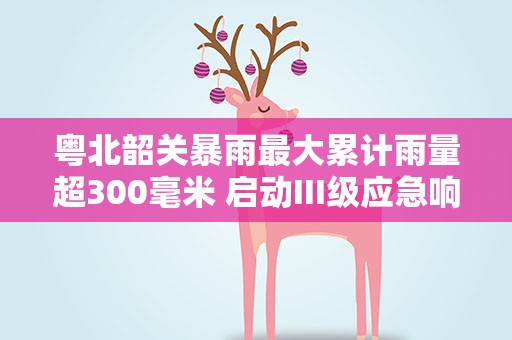 粤北韶关暴雨最大累计雨量超300毫米 启动III级应急响应