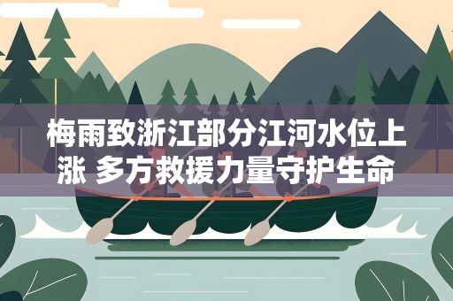 梅雨致浙江部分江河水位上涨 多方救援力量守护生命