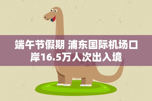 端午节假期 浦东国际机场口岸16.5万人次出入境