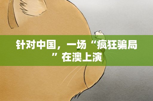针对中国，一场“疯狂骗局”在澳上演