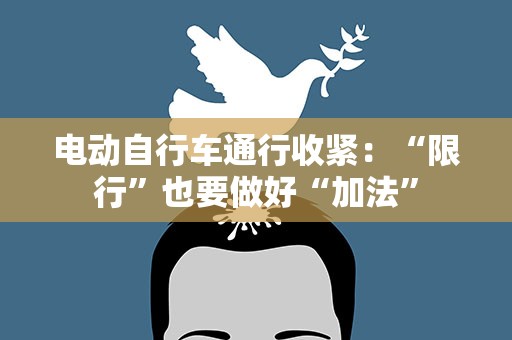 电动自行车通行收紧：“限行”也要做好“加法”