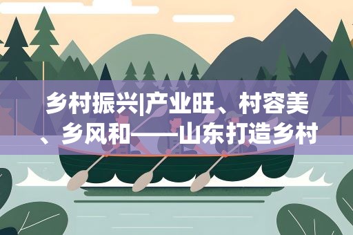乡村振兴|产业旺、村容美、乡风和——山东打造乡村振兴齐鲁样板观察