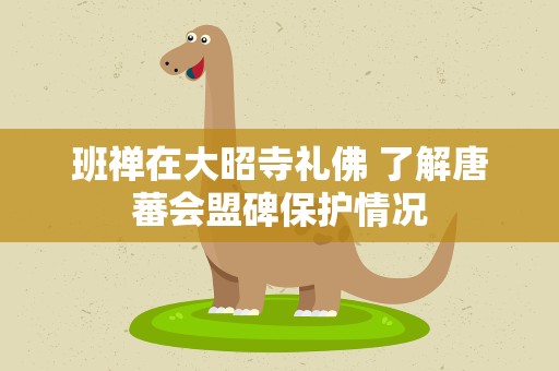 班禅在大昭寺礼佛 了解唐蕃会盟碑保护情况