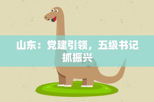 山东：党建引领，五级书记抓振兴