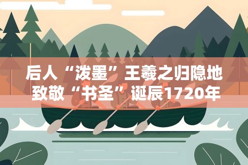 后人“泼墨”王羲之归隐地 致敬“书圣”诞辰1720年
