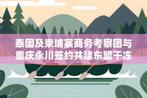 泰国及柬埔寨商务考察团与重庆永川签约共建东盟干冻果品集散分拨中心