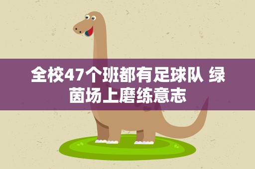 全校47个班都有足球队 绿茵场上磨练意志