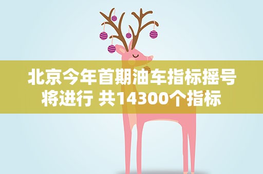 北京今年首期油车指标摇号将进行 共14300个指标