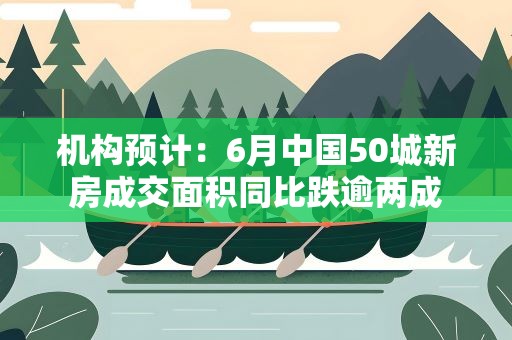 机构预计：6月中国50城新房成交面积同比跌逾两成