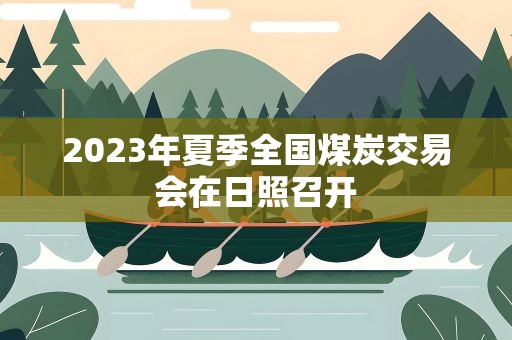 2023年夏季全国煤炭交易会在日照召开