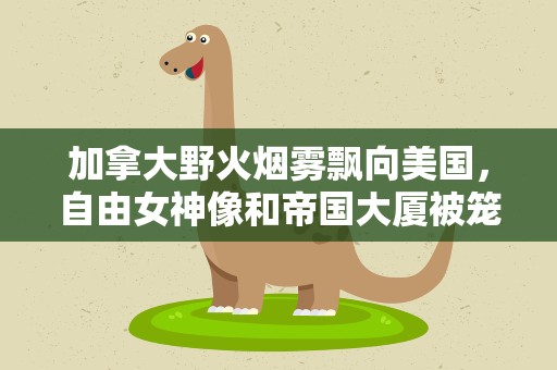 加拿大野火烟雾飘向美国，自由女神像和帝国大厦被笼罩
