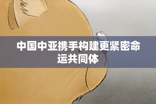 中国中亚携手构建更紧密命运共同体