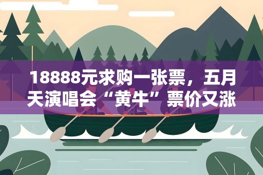 18888元求购一张票，五月天演唱会“黄牛”票价又涨回去了？