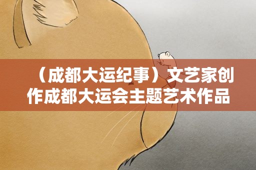 （成都大运纪事）文艺家创作成都大运会主题艺术作品超万件