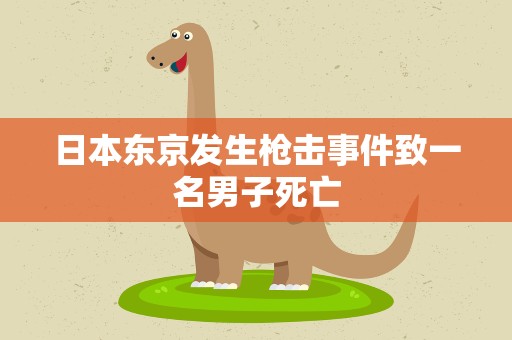 日本东京发生枪击事件致一名男子死亡