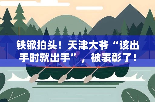 铁锨拍头！天津大爷“该出手时就出手”，被表彰了！