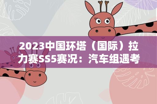 2023中国环塔（国际）拉力赛SS5赛况：汽车组遇考验 摩托车组外援车手表现强势