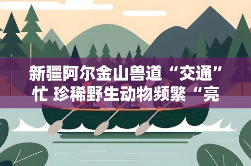 新疆阿尔金山兽道“交通”忙 珍稀野生动物频繁“亮相”（图）