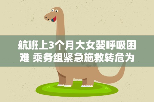 航班上3个月大女婴呼吸困难 乘务组紧急施救转危为安