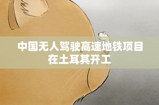 中国无人驾驶高速地铁项目在土耳其开工