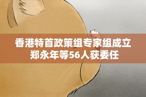 香港特首政策组专家组成立 郑永年等56人获委任