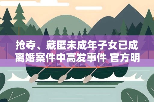 抢夺、藏匿未成年子女已成离婚案件中高发事件 官方明确不得以此争夺抚养权