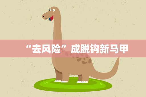 “去风险”成脱钩新马甲