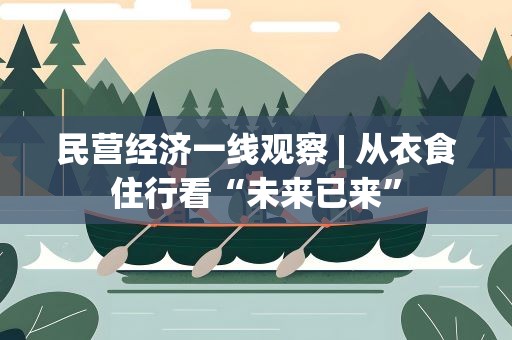 民营经济一线观察| 从衣食住行看“未来已来”