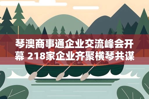 琴澳商事通企业交流峰会开幕 218家企业齐聚横琴共谋发展 琴澳商事通企业交流峰会开幕 218家企业齐聚横琴共谋发展