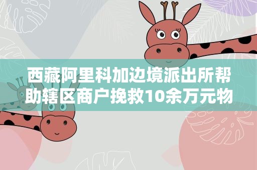 西藏阿里科加边境派出所帮助辖区商户挽救10余万元物资