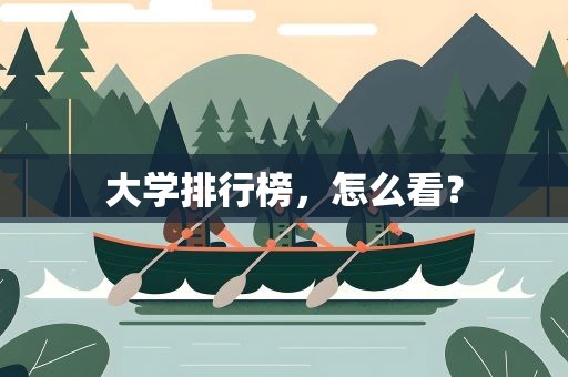 大学排行榜，怎么看？