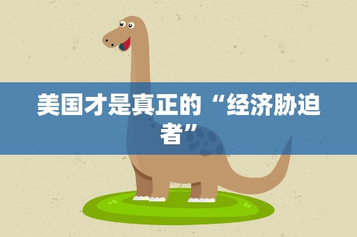 美国才是真正的“经济胁迫者”