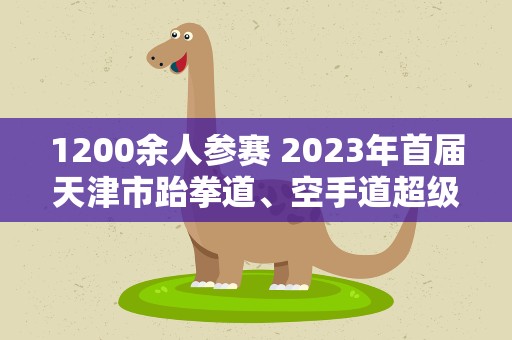 1200余人参赛 2023年首届天津市跆拳道、空手道超级联赛开幕