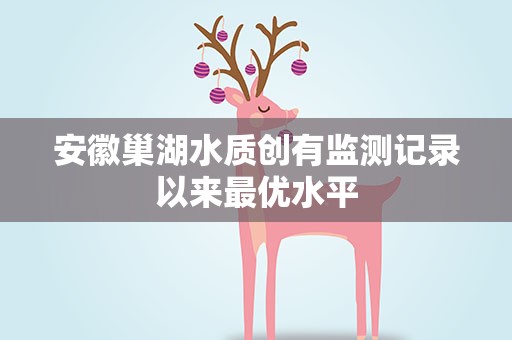 安徽巢湖水质创有监测记录以来最优水平