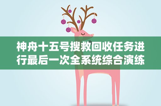 神舟十五号搜救回收任务进行最后一次全系统综合演练 东风着陆场准备就绪迎接航天员回家